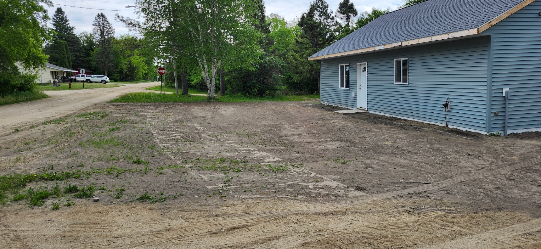 Bare tilled soil ready for hydroseeding
